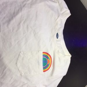 Rainbow pocket tee